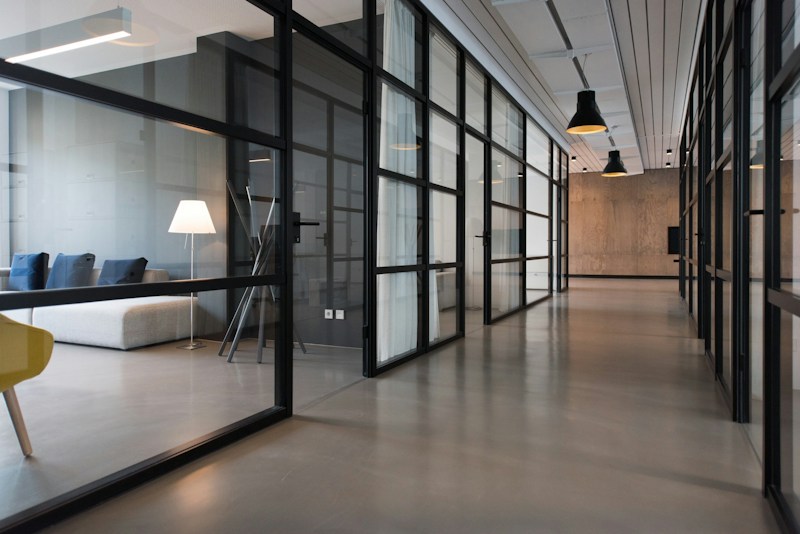 Light-filled collaborative office representing space for ongoing planning and improvement